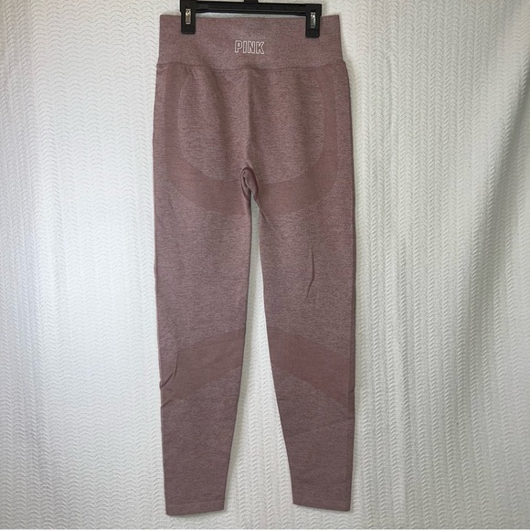 pink / heathered mauve ankle leggings size medium - Picture 3 of 6